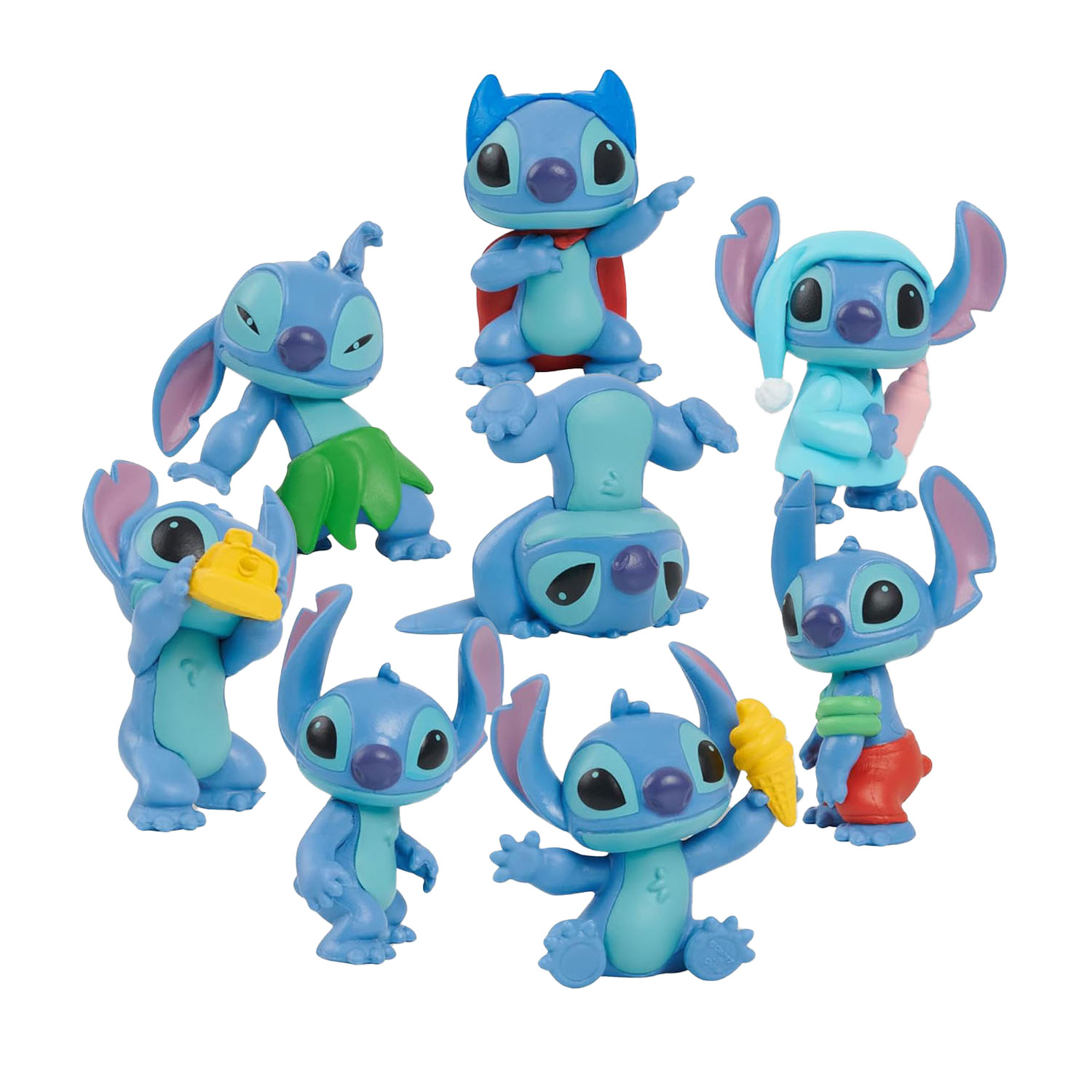 Disney Stitch - Set van 8 Speelfiguren