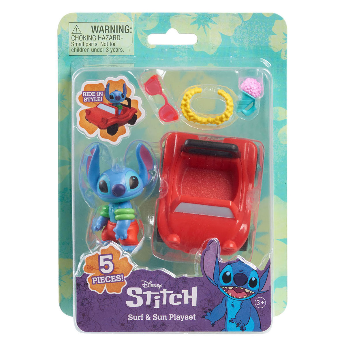 Stitch Surf and Sun Spielset, 5-teilig.