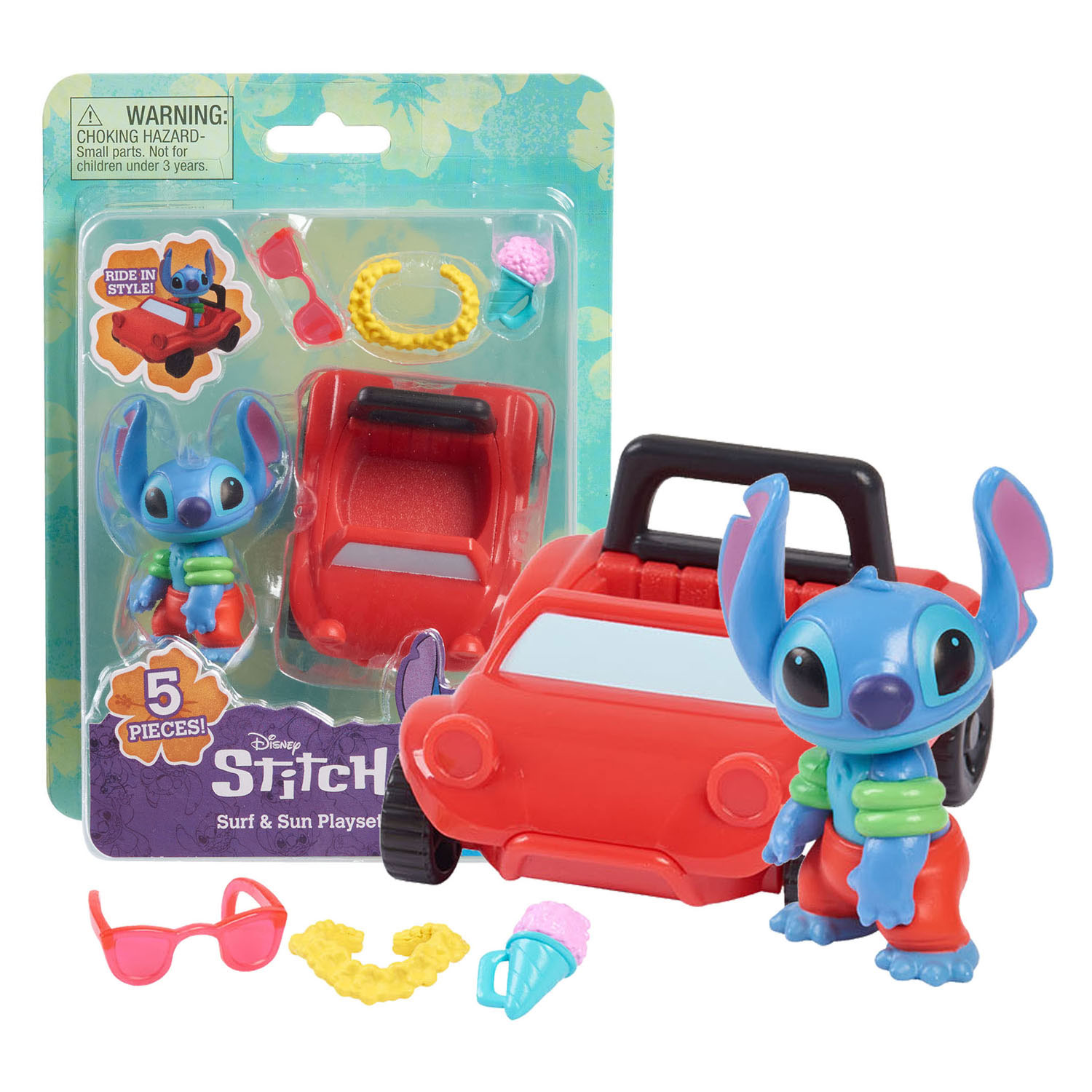 Disney Stitch Surf & Sun Speelset