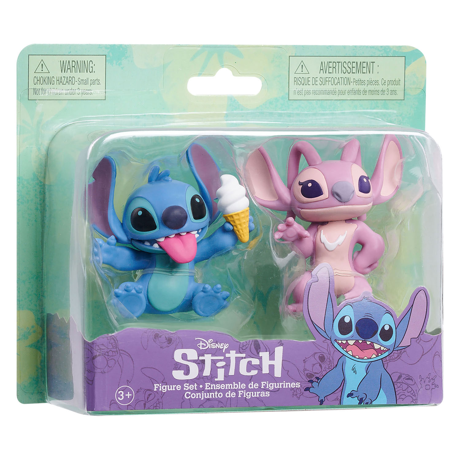 Stich- und Engel-Spielfiguren, 2 Stück.