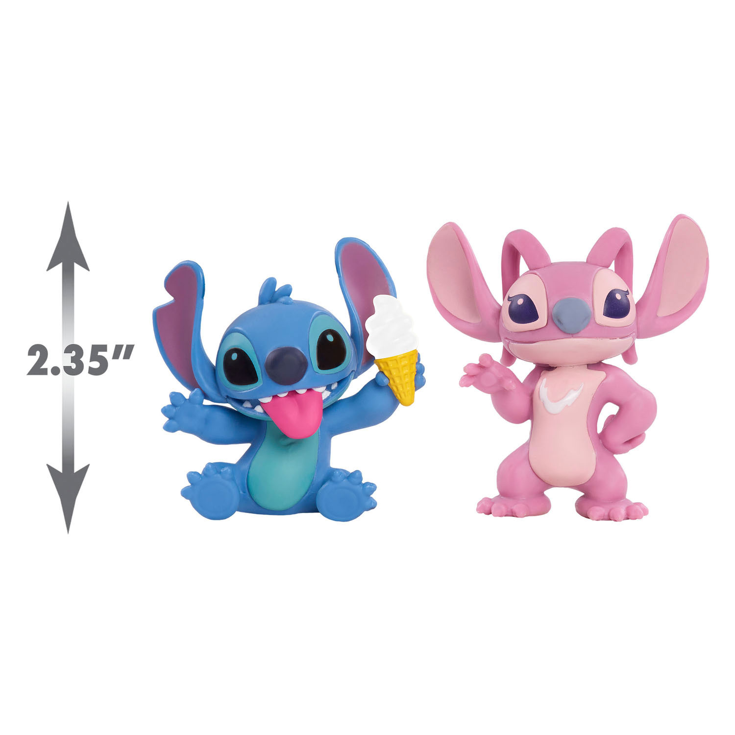 Stich- und Engel-Spielfiguren, 2 Stück.