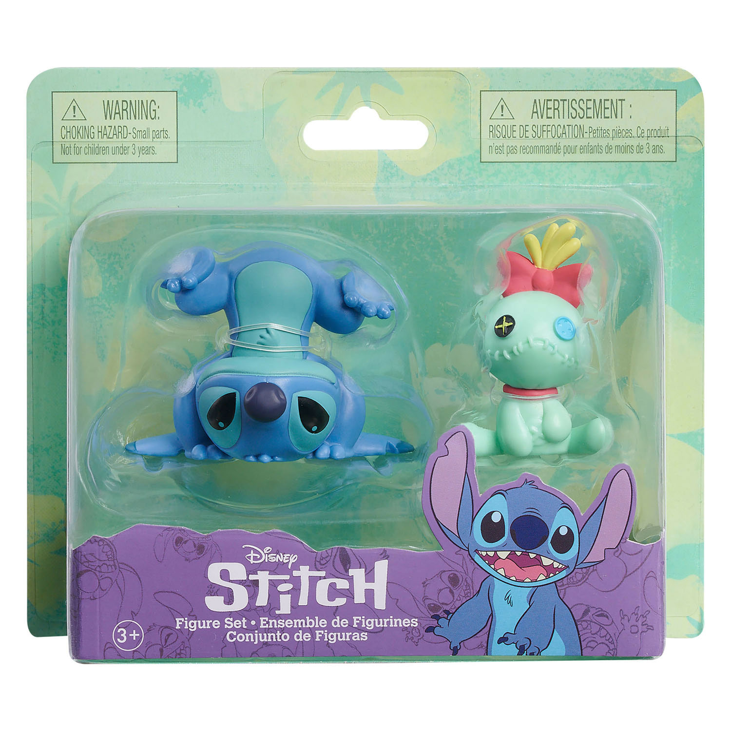 Stitch- und Scrump-Spielfiguren, 2 Stück.