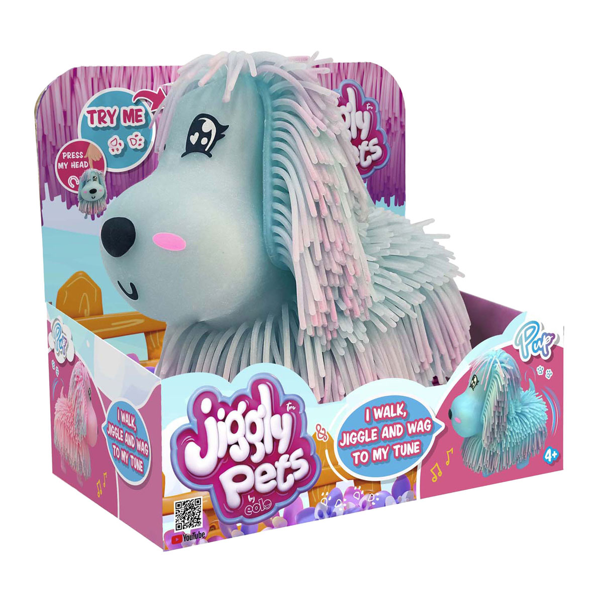 Jiggly Pets Elektronische Pup Blauw