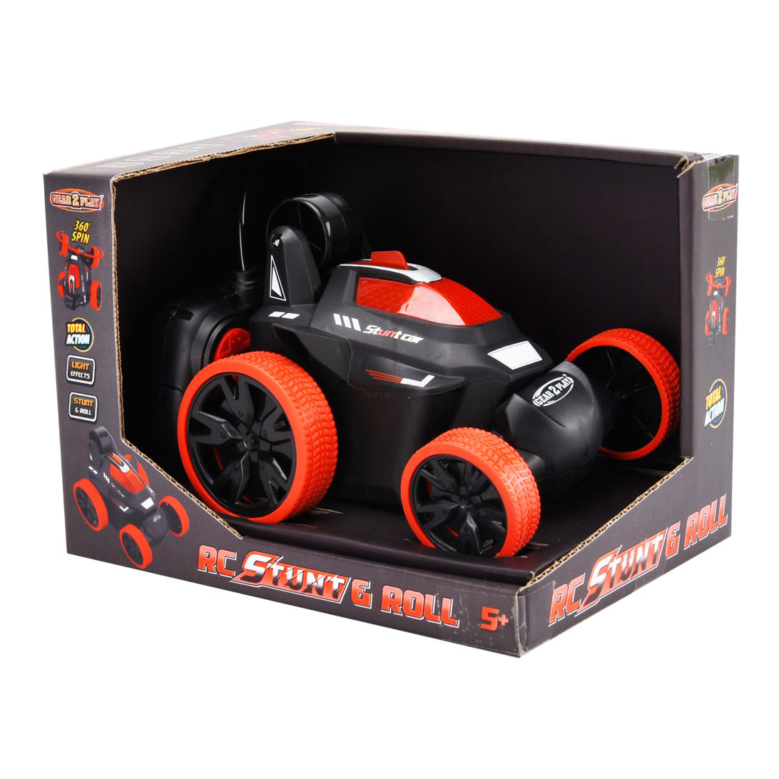 Voiture contrôlable Gear2Play RC Stunt & Roll Rouge