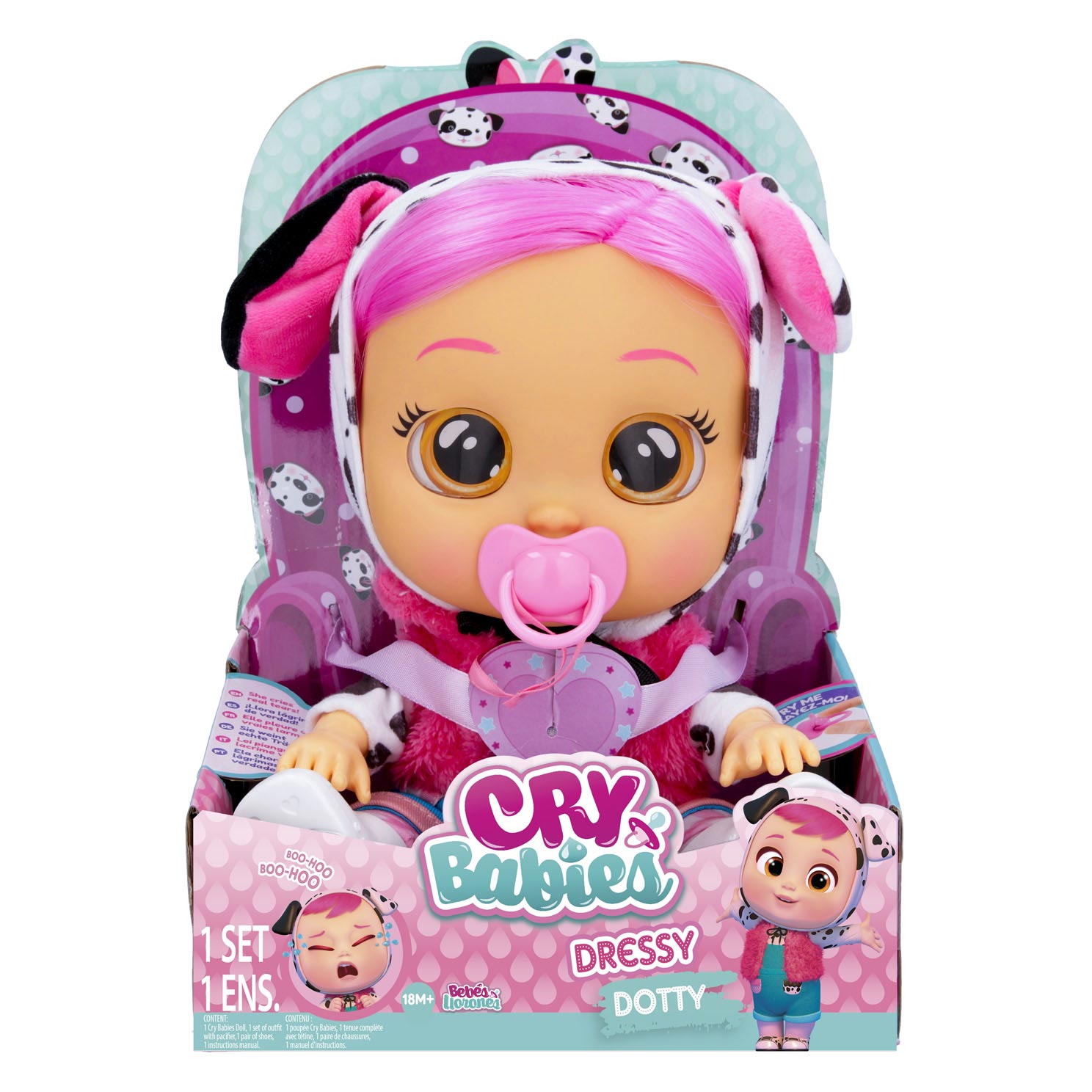 Cry Babies Dressy Dotty Weinende Puppe