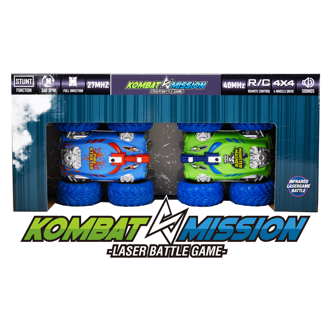 Gear2Play Kombat Mission RC Bestuurbare Auto Duo Set