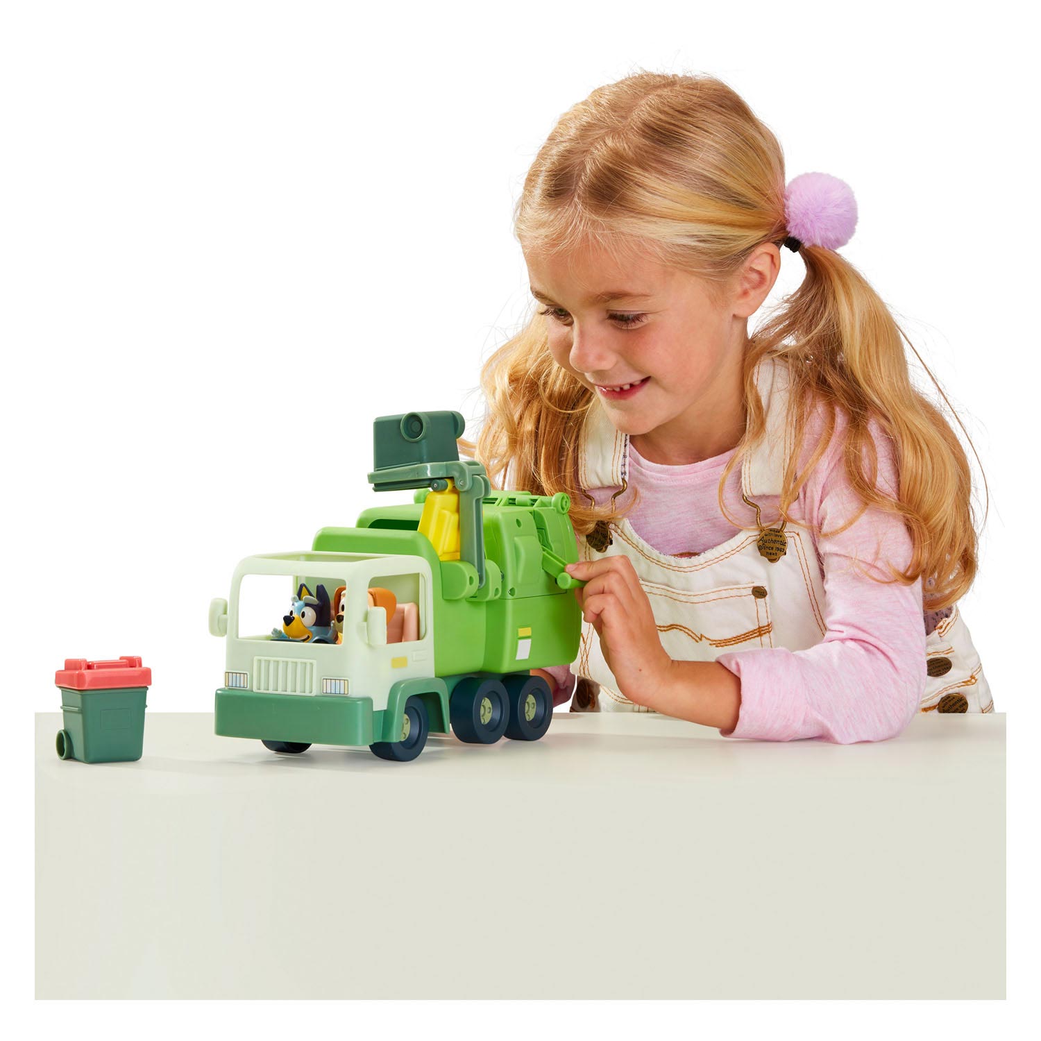 Bluey Müllwagen mit Spielzeugfiguren