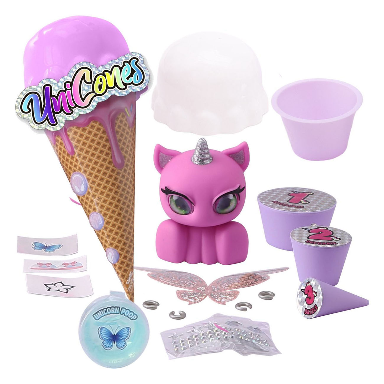 Crème glacée Unicones avec figurine de jeu à collectionner