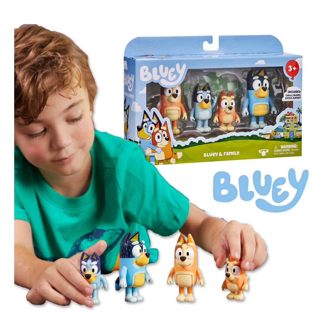 Bluey Family Spielfiguren, 4-tlg.