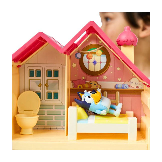Bluey Mini-Spielhaus mit Möbeln und Spielfigur