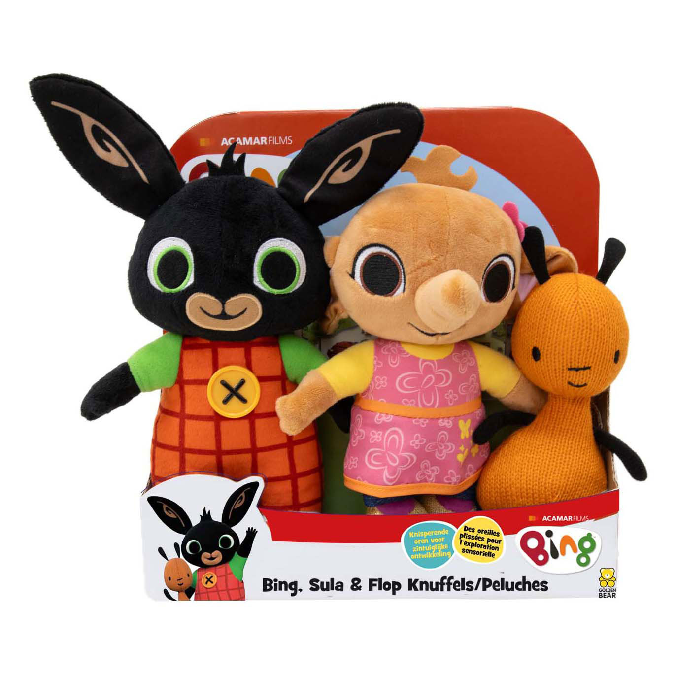 Peluches Bing, Sula & Flop, lot de 3