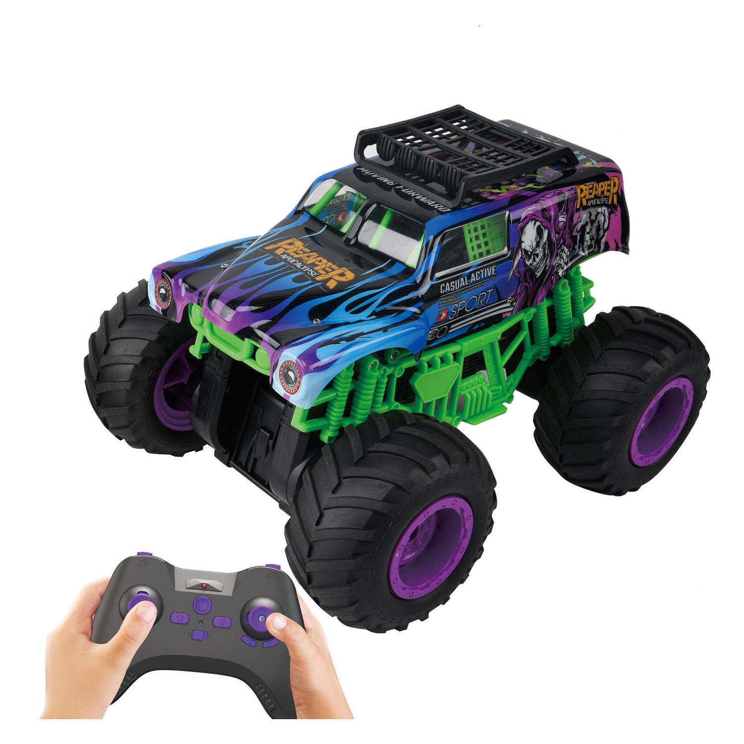 Gear2Play RC Bestuurbare Auto Monster Truck Reaper Apocalypse