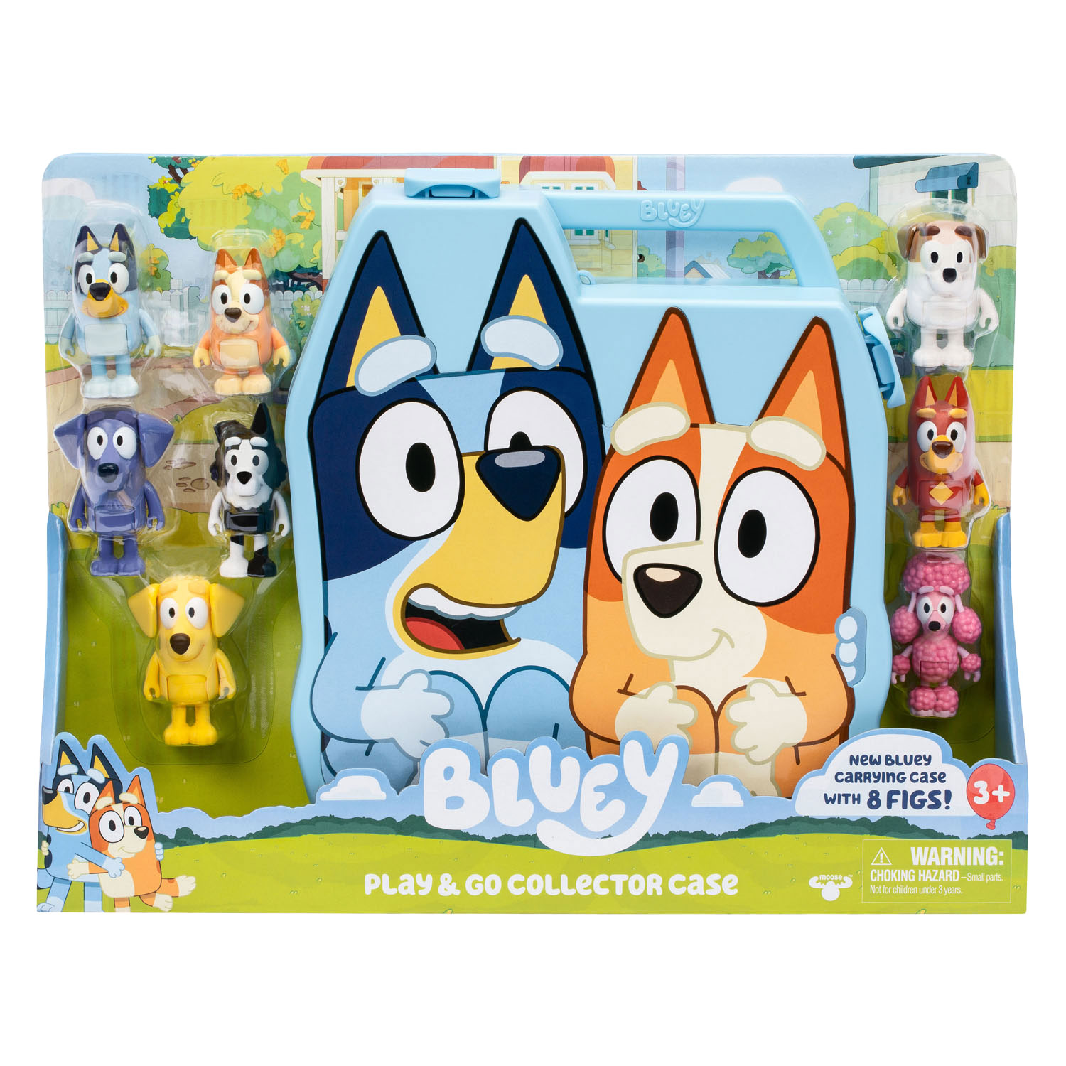 Bluey Play & Go Koffer met 8 Speelfiguren