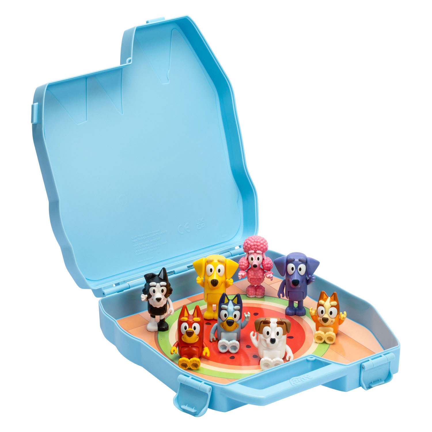 Bluey Play & Go Koffer met 8 Speelfiguren