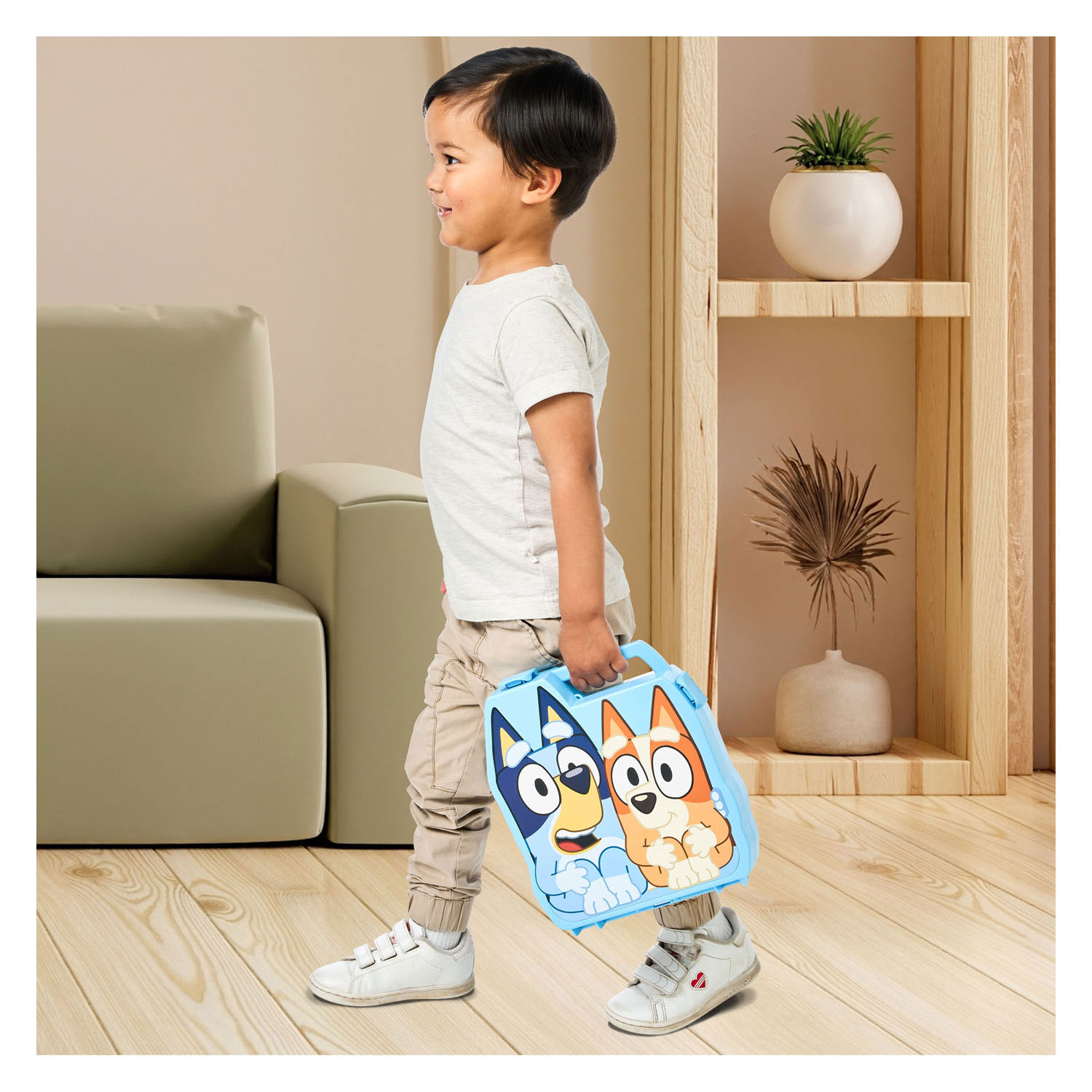 Bluey Play & Go Koffer met 8 Speelfiguren