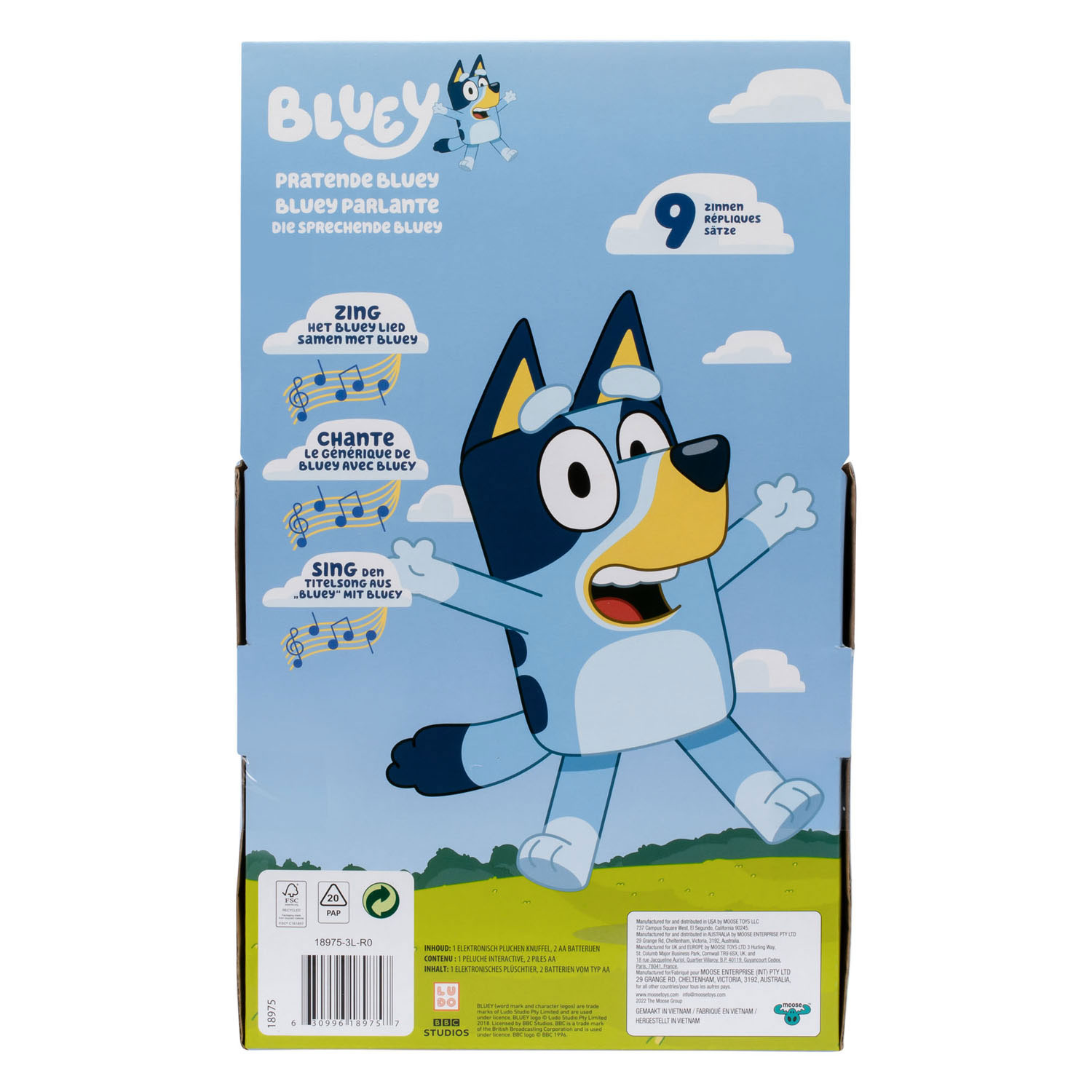 Pratende Bluey Interactieve Knuffel