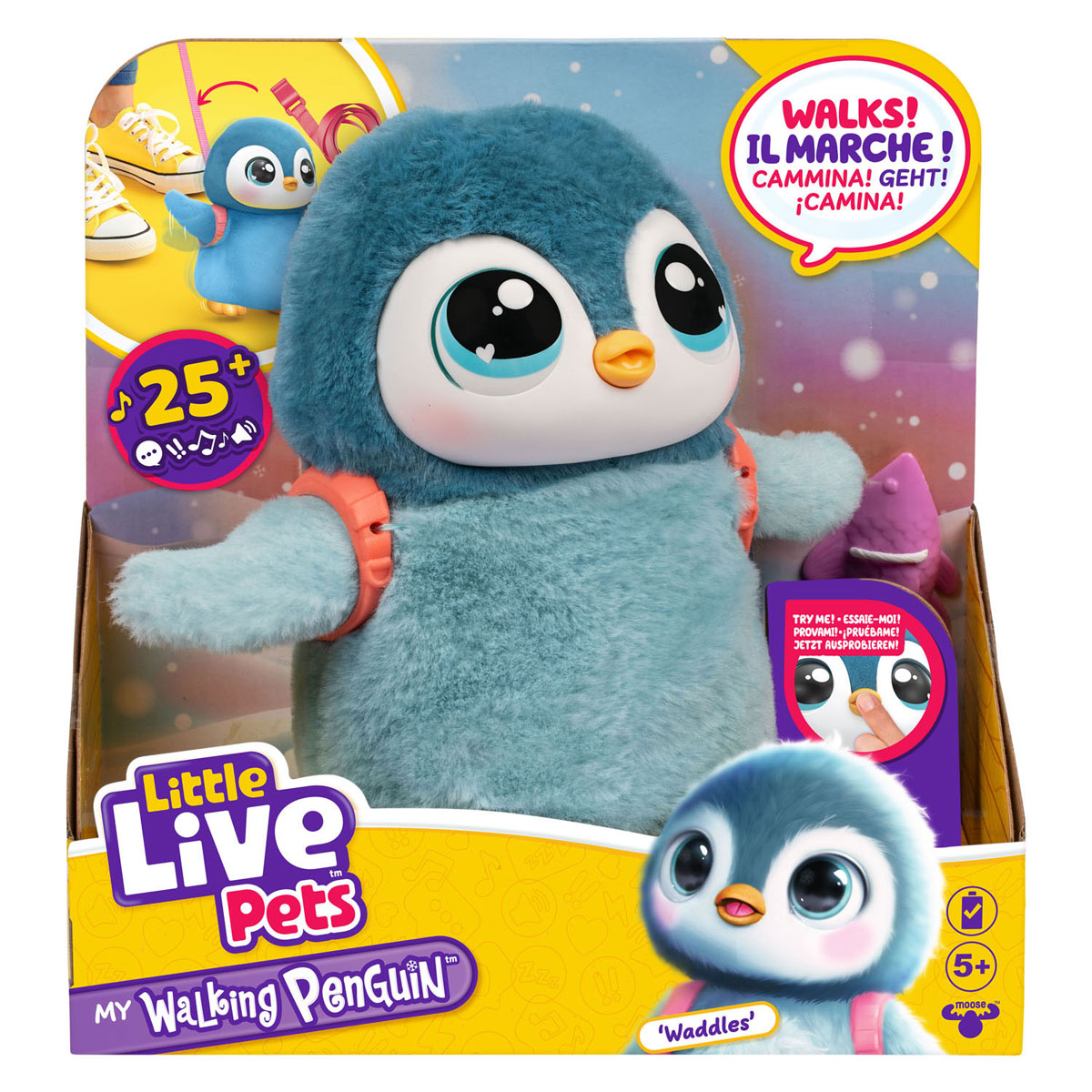 Animal interactif pingouin Little Live Pets