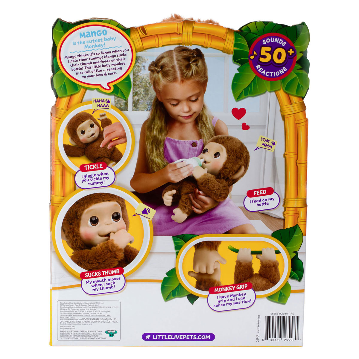 Figurine de jeu My Baby Monkey de Littel Live Pets