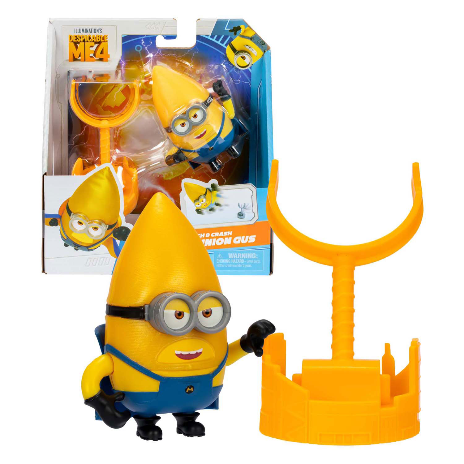 Despicable Me 4 - Launch & Crash Mega Minion Gus - Actiefiguur