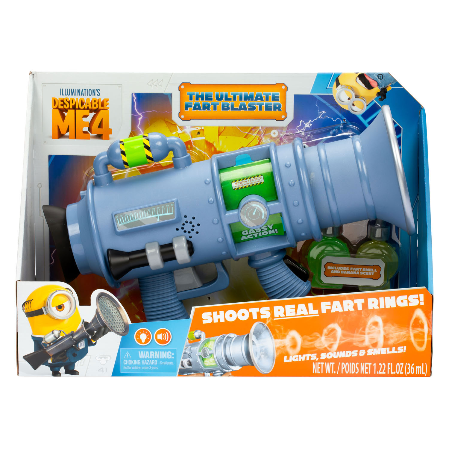 Despicable Me 4 - Ultimate Fart Blaster avec lumières et sons