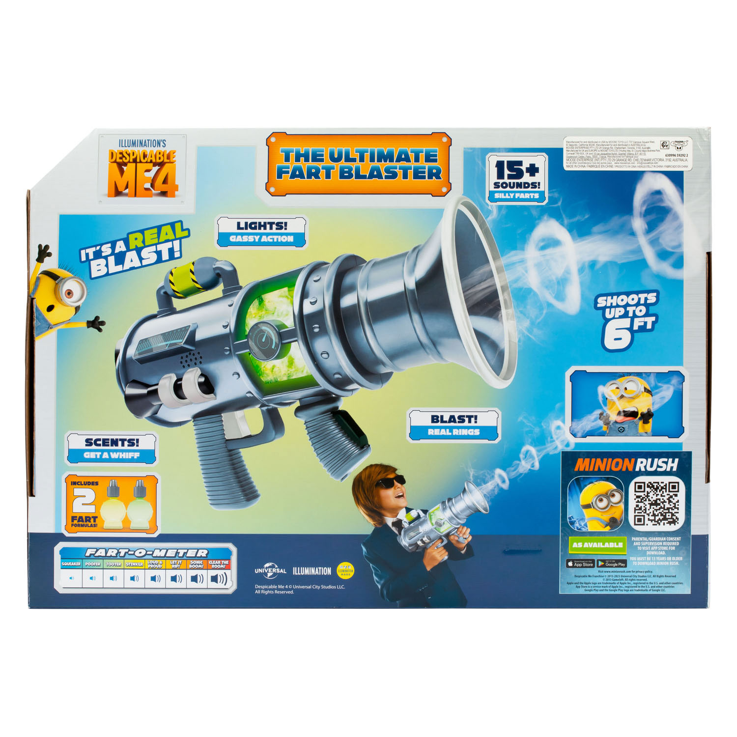 Despicable Me 4 - Ultimate Fart Blaster avec lumières et sons