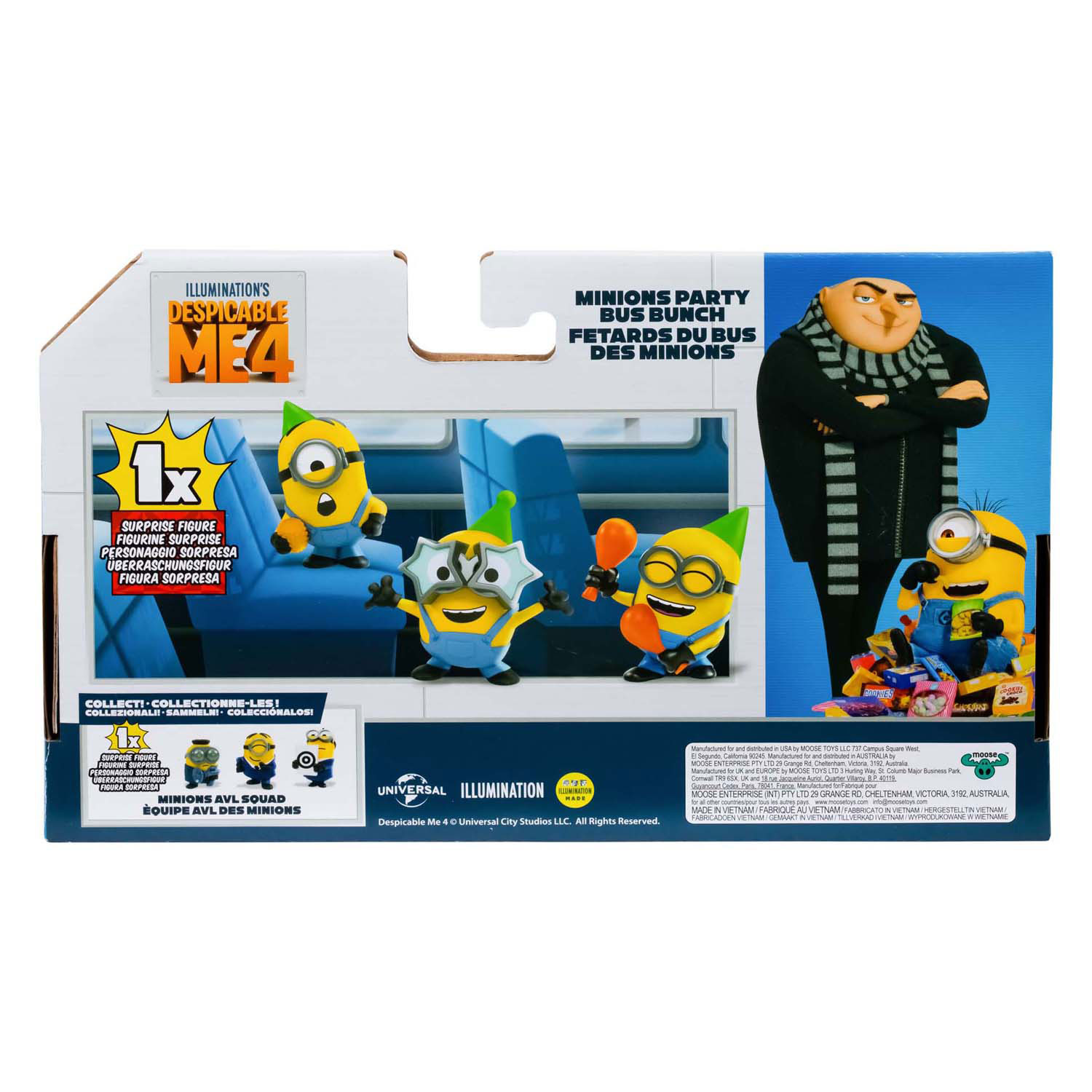 Despicable Me 4 - Figurines AVL Squad, paquet de 4