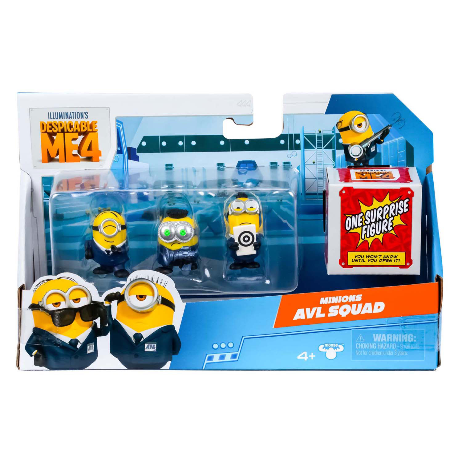 Despicable Me 4 - Figurines de bus de fête, paquet de 4