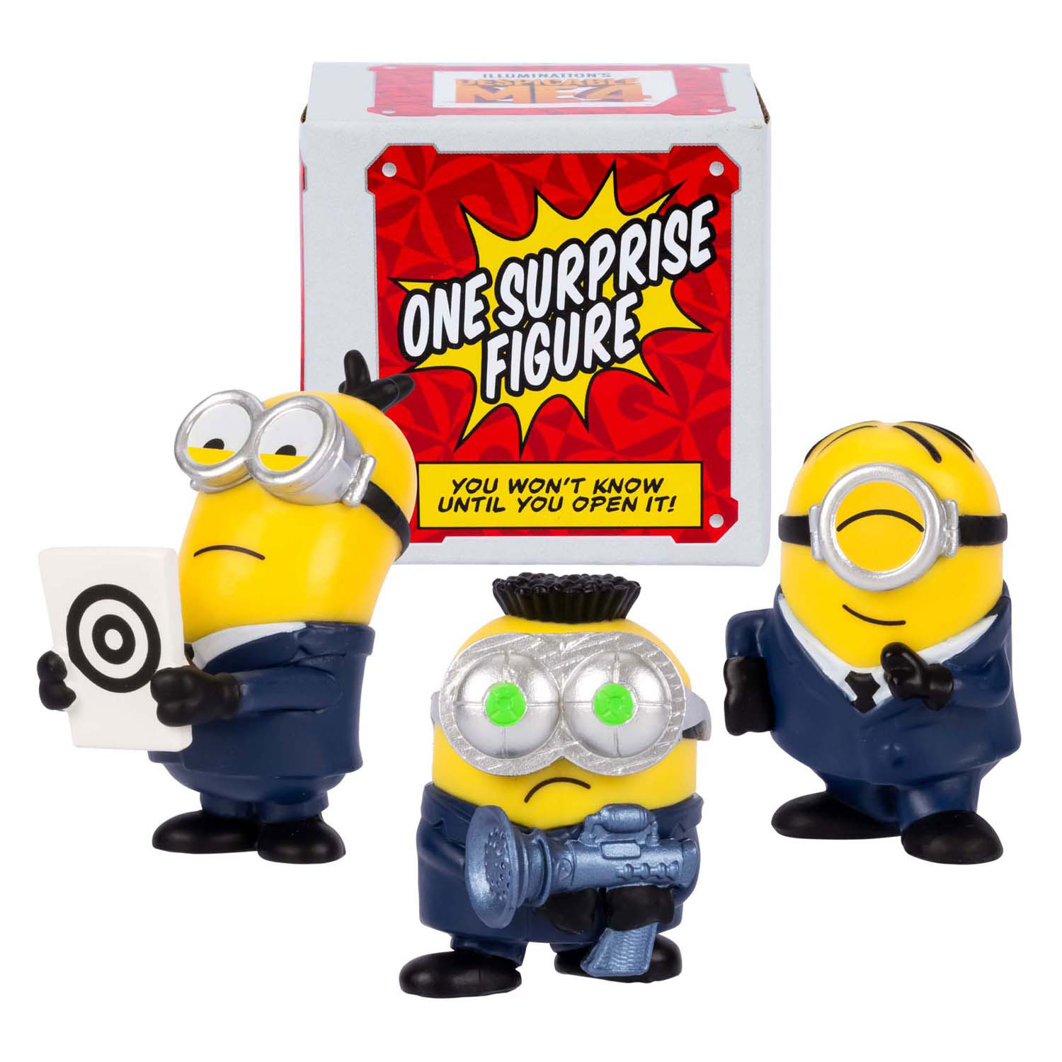 Despicable Me 4 - Figurines de bus de fête, paquet de 4