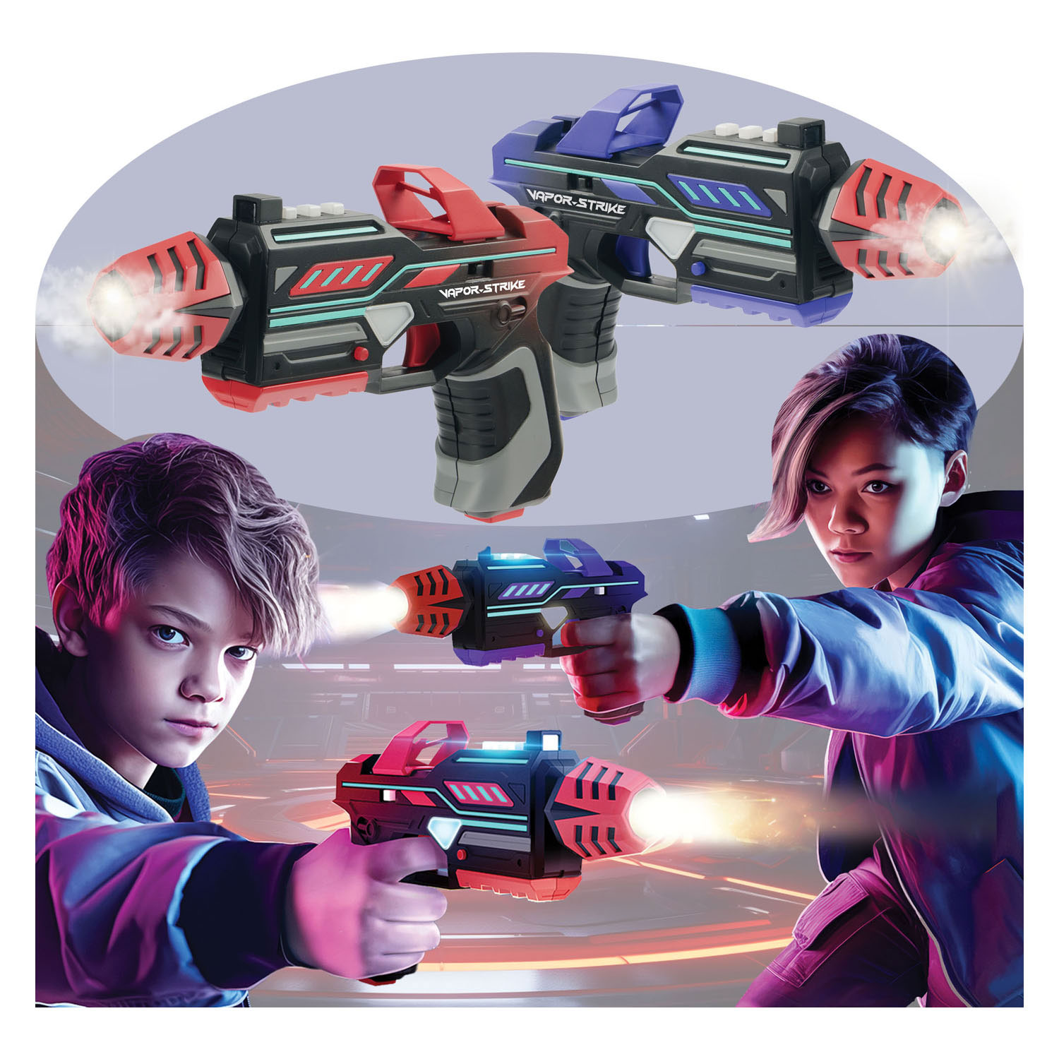 Vapor Strike Pistols Lasergame Spel, 2-pack