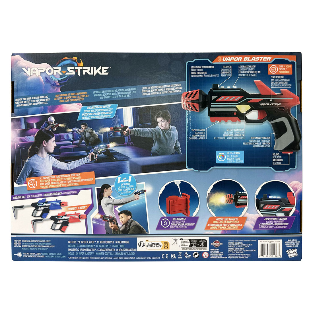 Vapor Strike Pistols Lasergame Spel, 2-pack