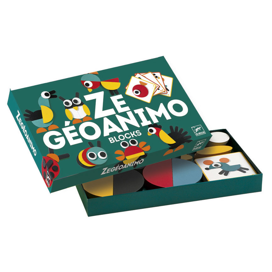 Djeco Geoanimo Formes d'animaux, 30 pcs.