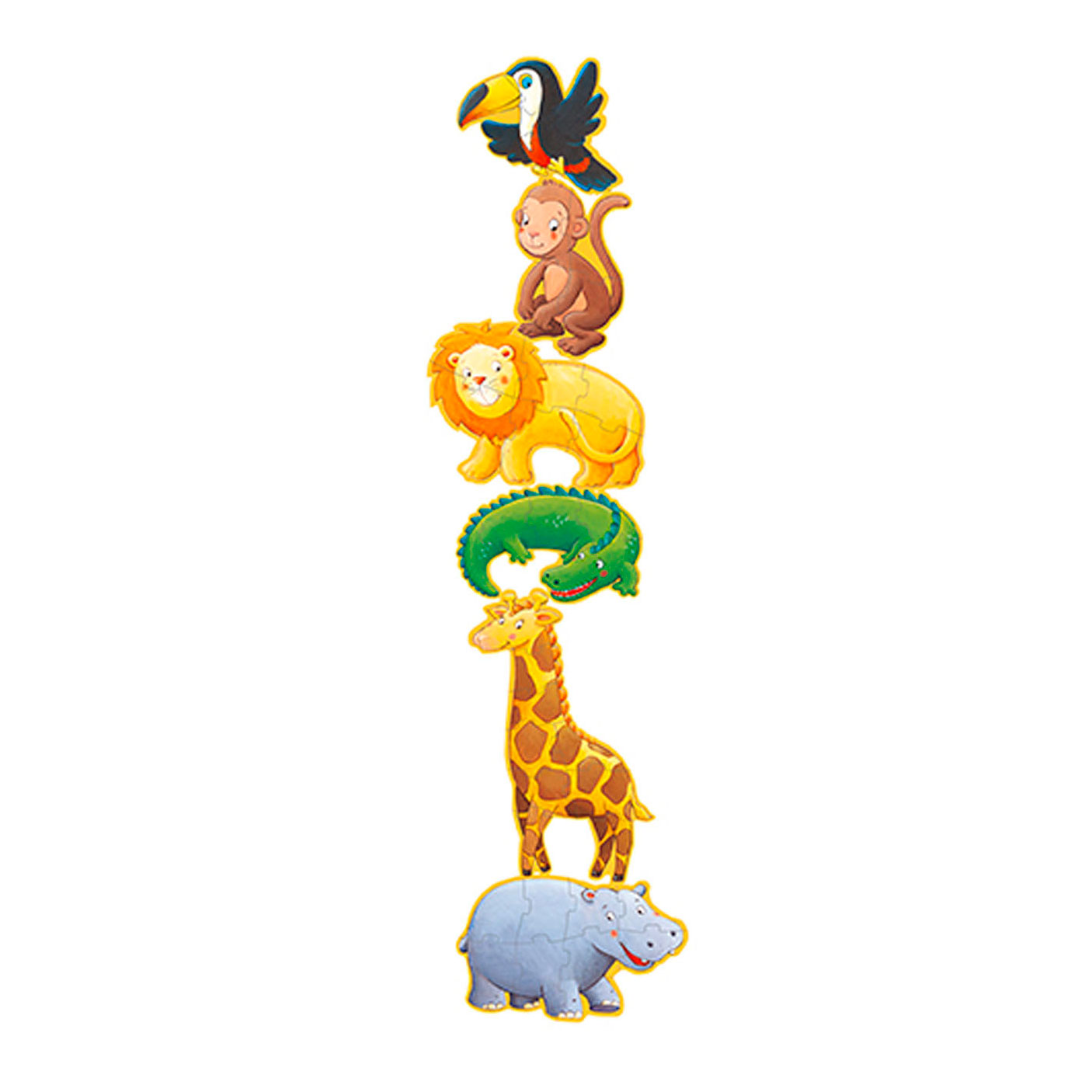 Djeco Safari Animaux Puzzle 6 en 1 XL