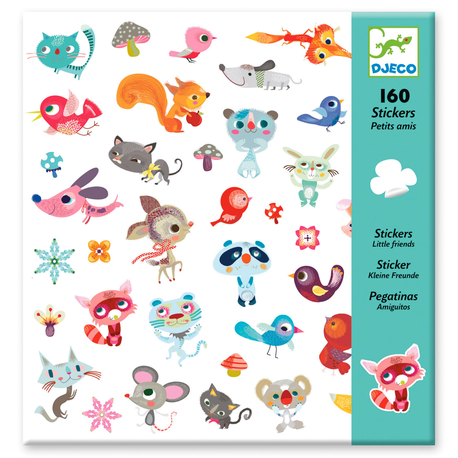 Alsjeblieft kijk Zes hoog Djeco Stickers Kleine Dieren, 160st. online kopen? | Lobbes Speelgoed