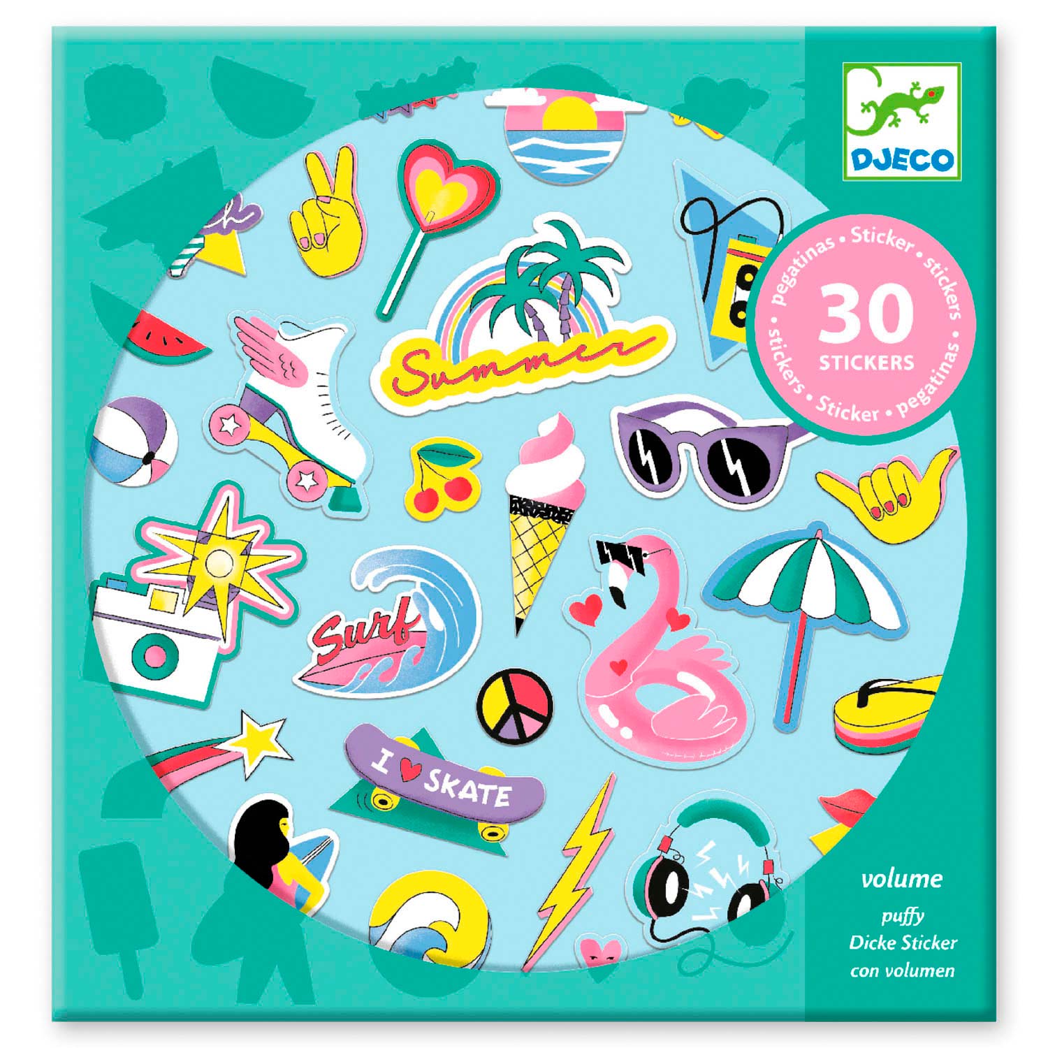 Rommelig Kinematica Bestrating Djeco Stickers - California, 30st. online kopen? | Lobbes Speelgoed