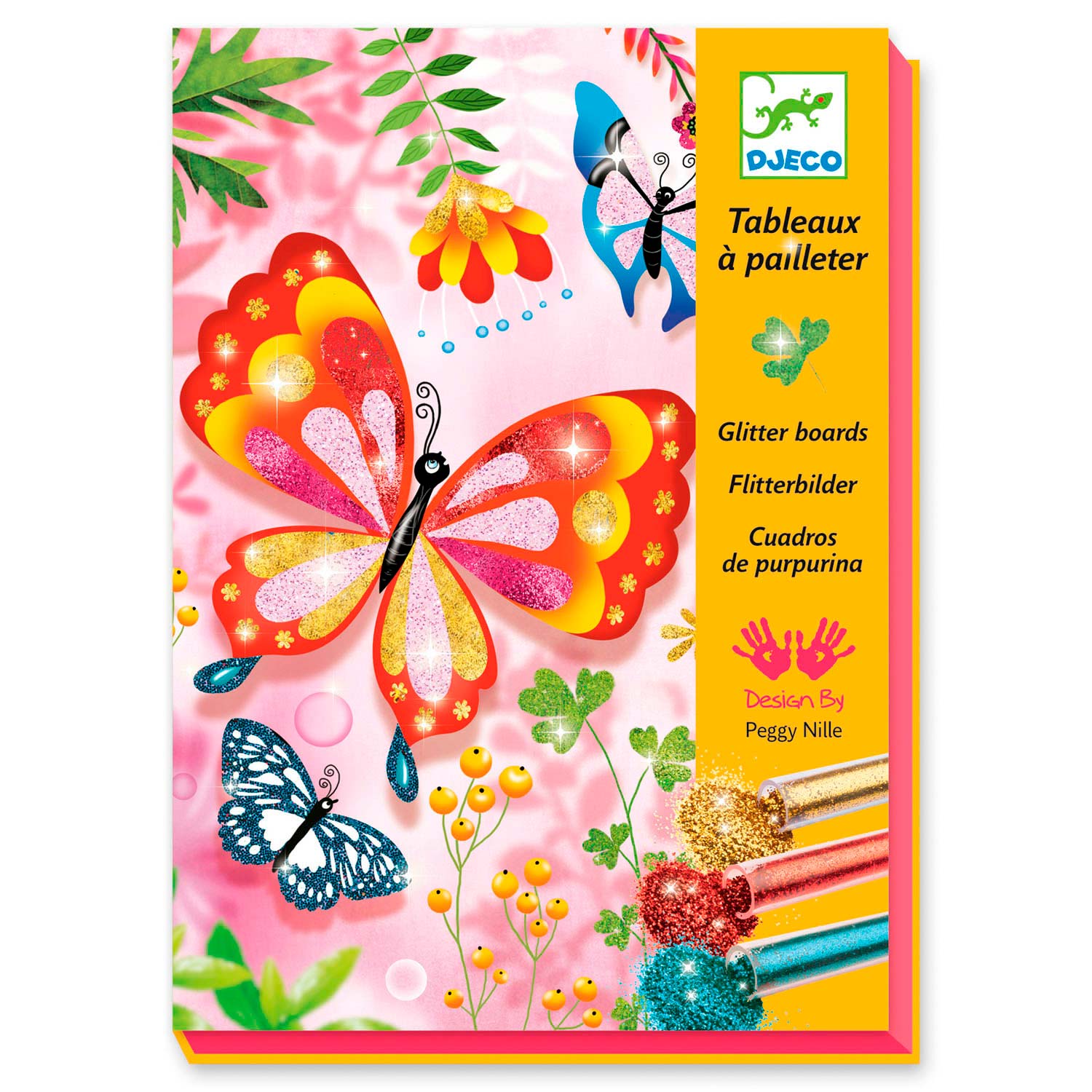 Djeco Glitzergemälde – Schmetterlinge