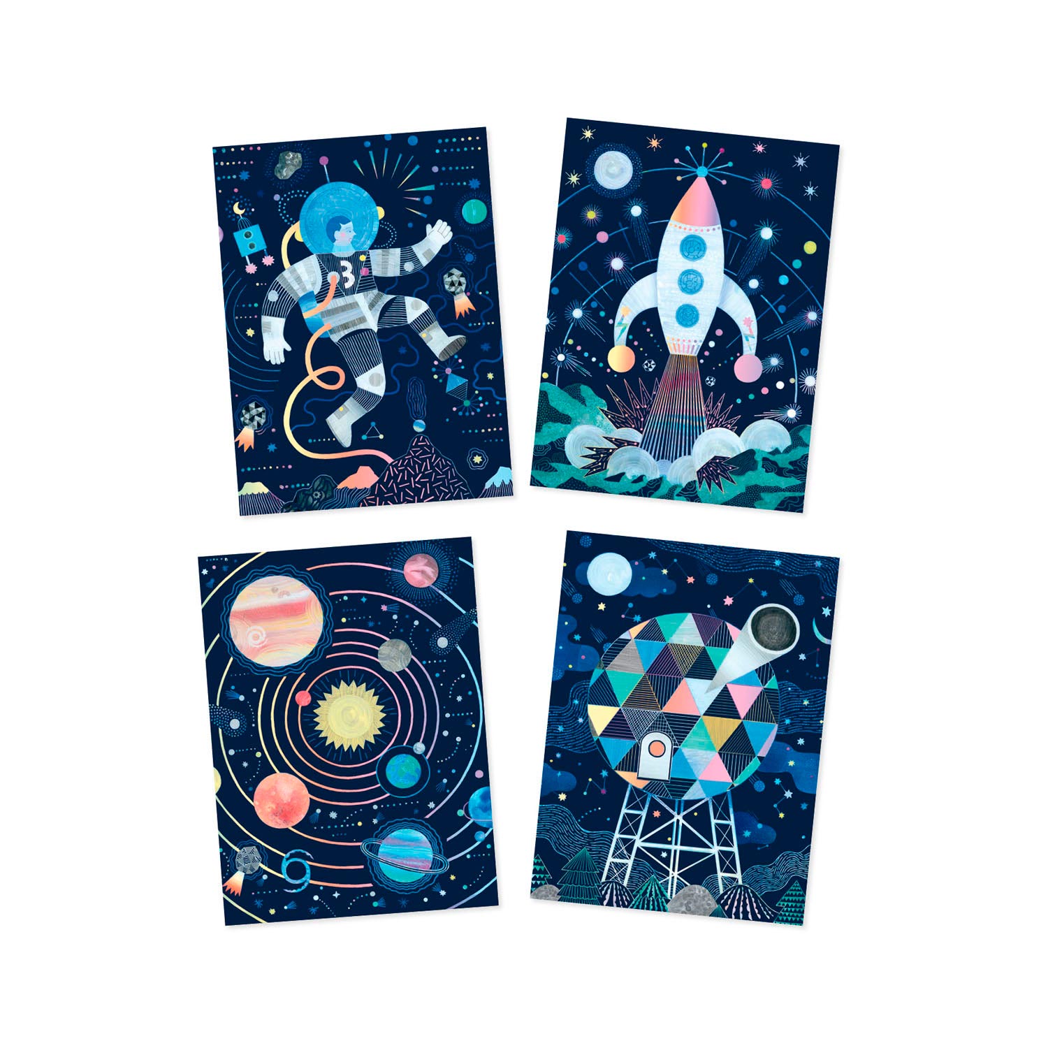 Djeco Rubbelkarten – Weltraum