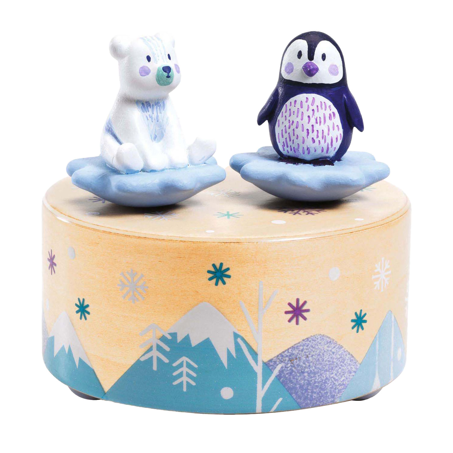 Djeco Magnetische Spieluhr - Bär und Pinguin