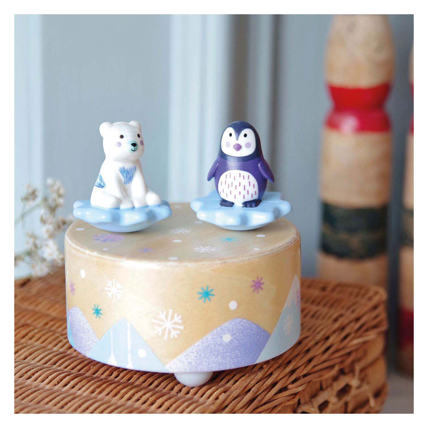 Djeco Magnetische Spieluhr - Bär und Pinguin