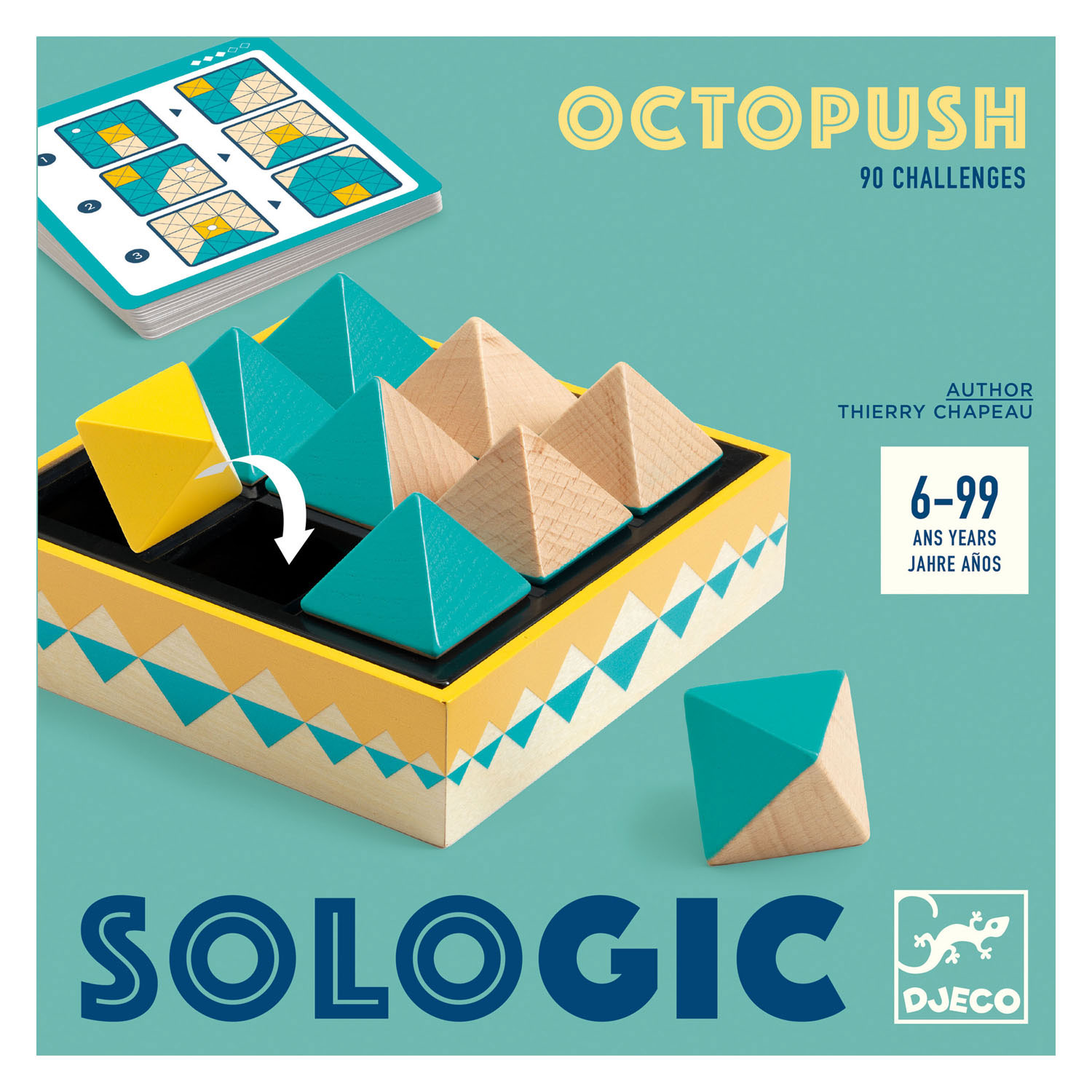 Djeco Octopush Sologic Jeu de réflexion en bois