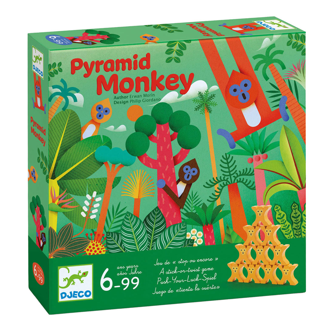 Djeco Pyramid Monkey Balansspel