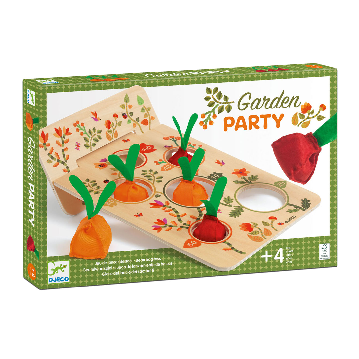 Djeco Garden Party Jeu de lancer en bois