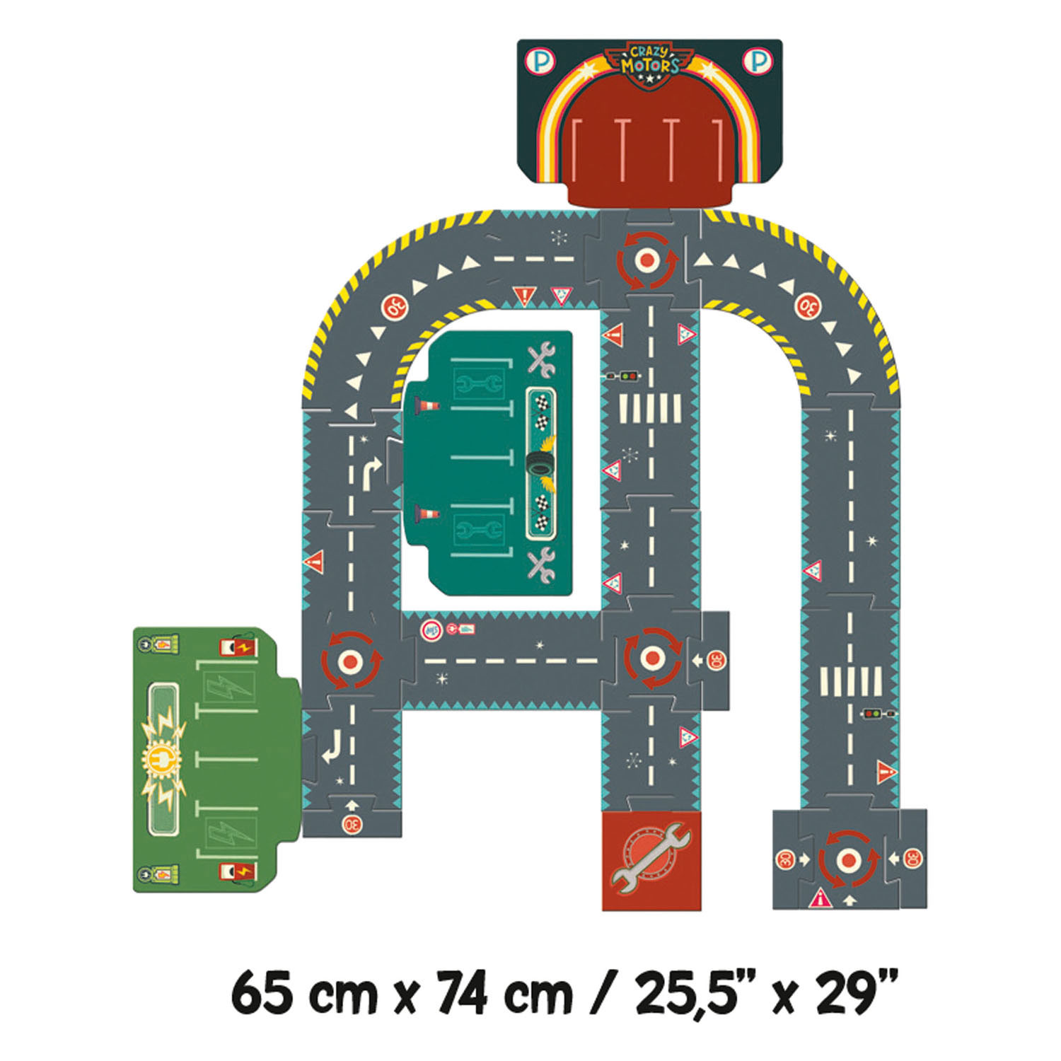 Djeco Circuit Puzzle de sol, 24 pcs.