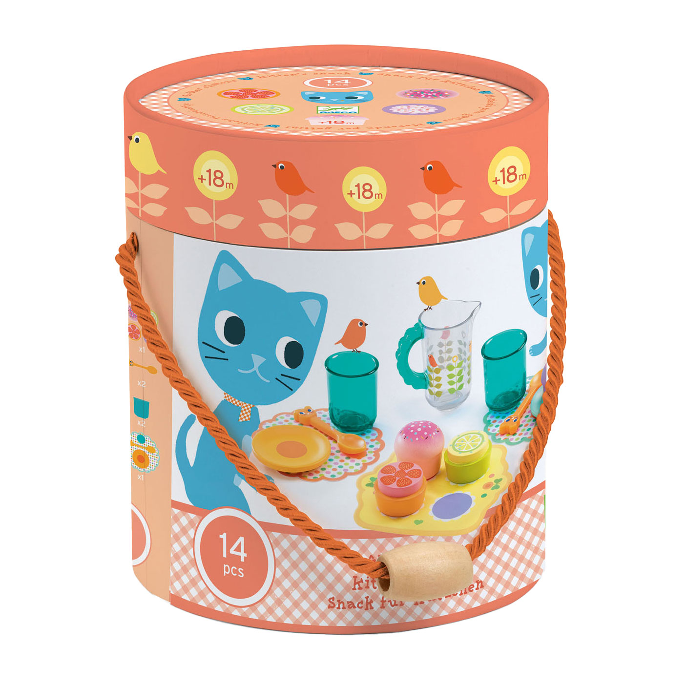 Djeco Chatons Snack Play Food, 14pcs.