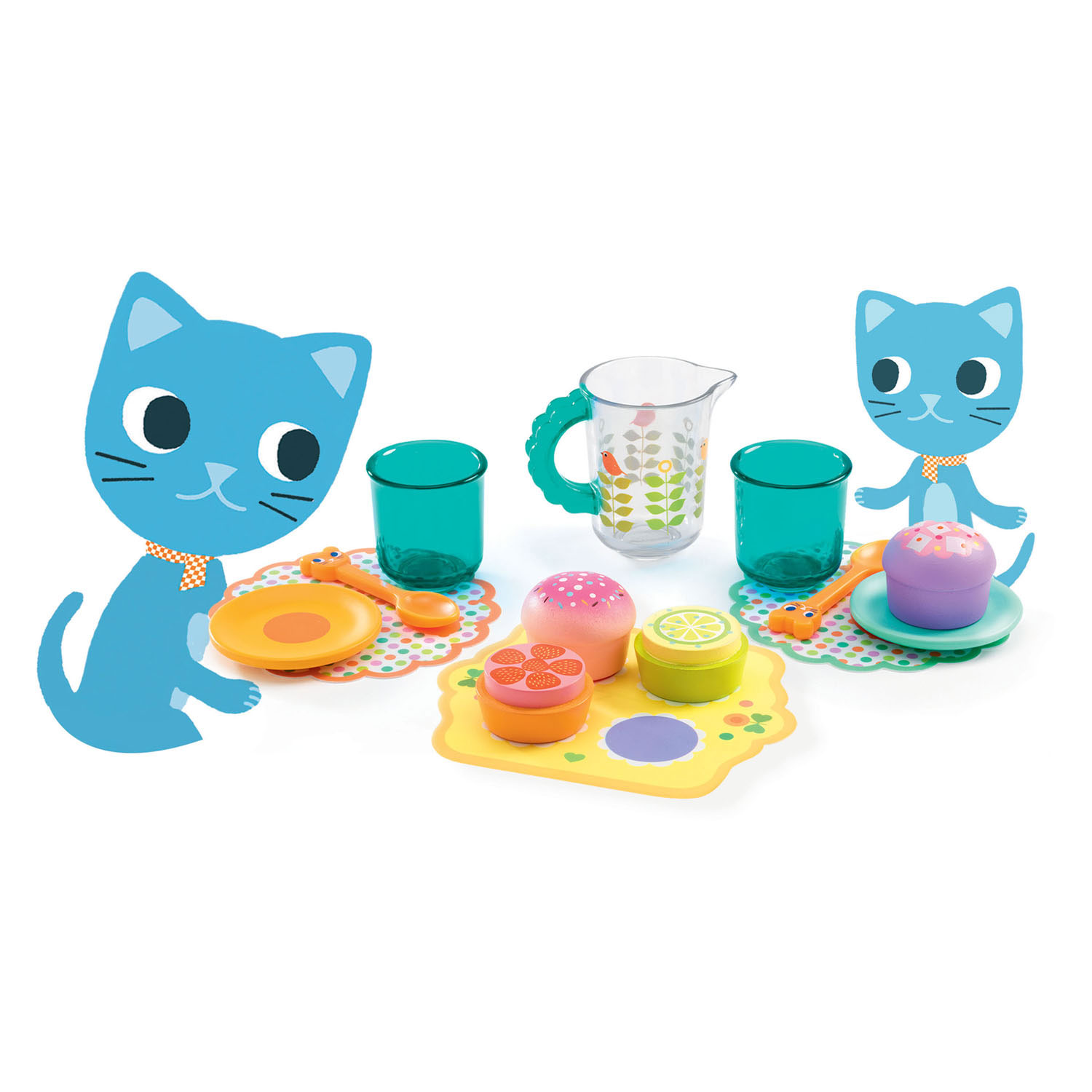 Djeco Chatons Snack Play Food, 14pcs.