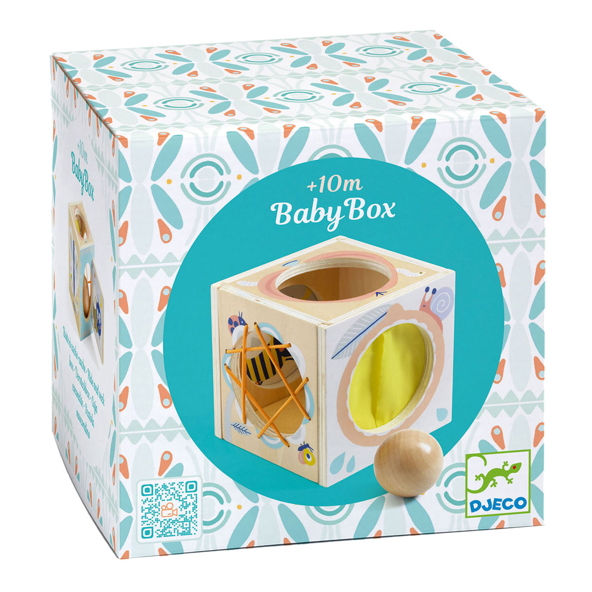 Cube d'activités en bois Babybox Djeco