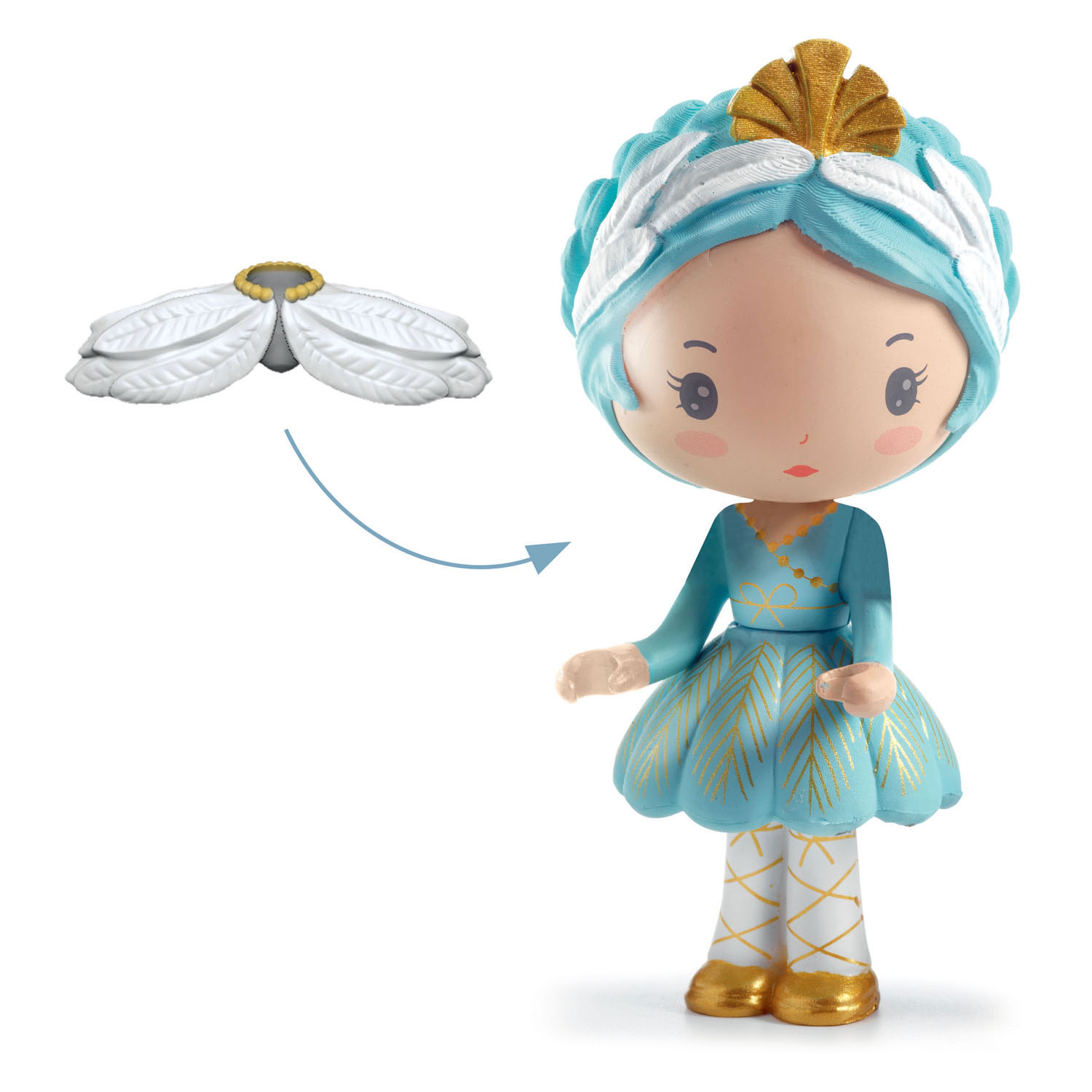 Djeco Tinyly Grace en Stella Houten Speelfiguren, 3dlg.