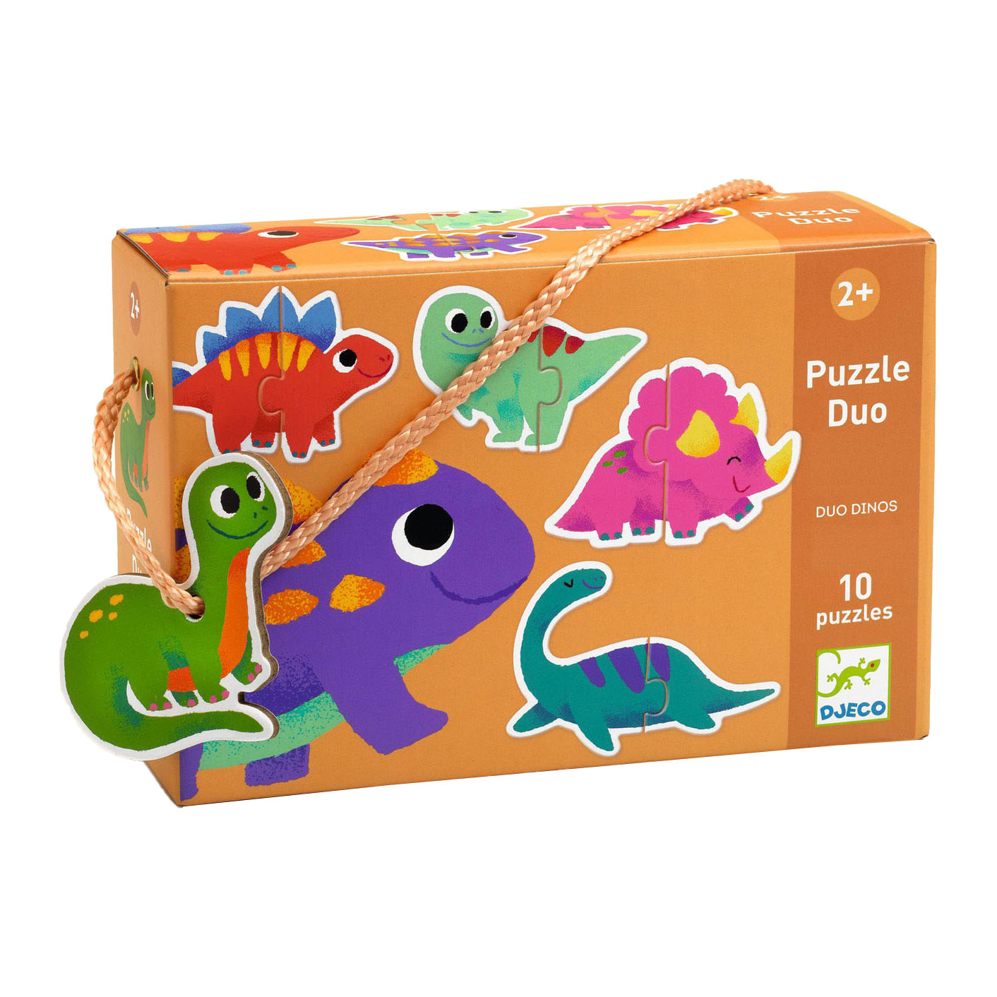 Djeco Dinosaurus Duo Puzzels, 10 puzzels