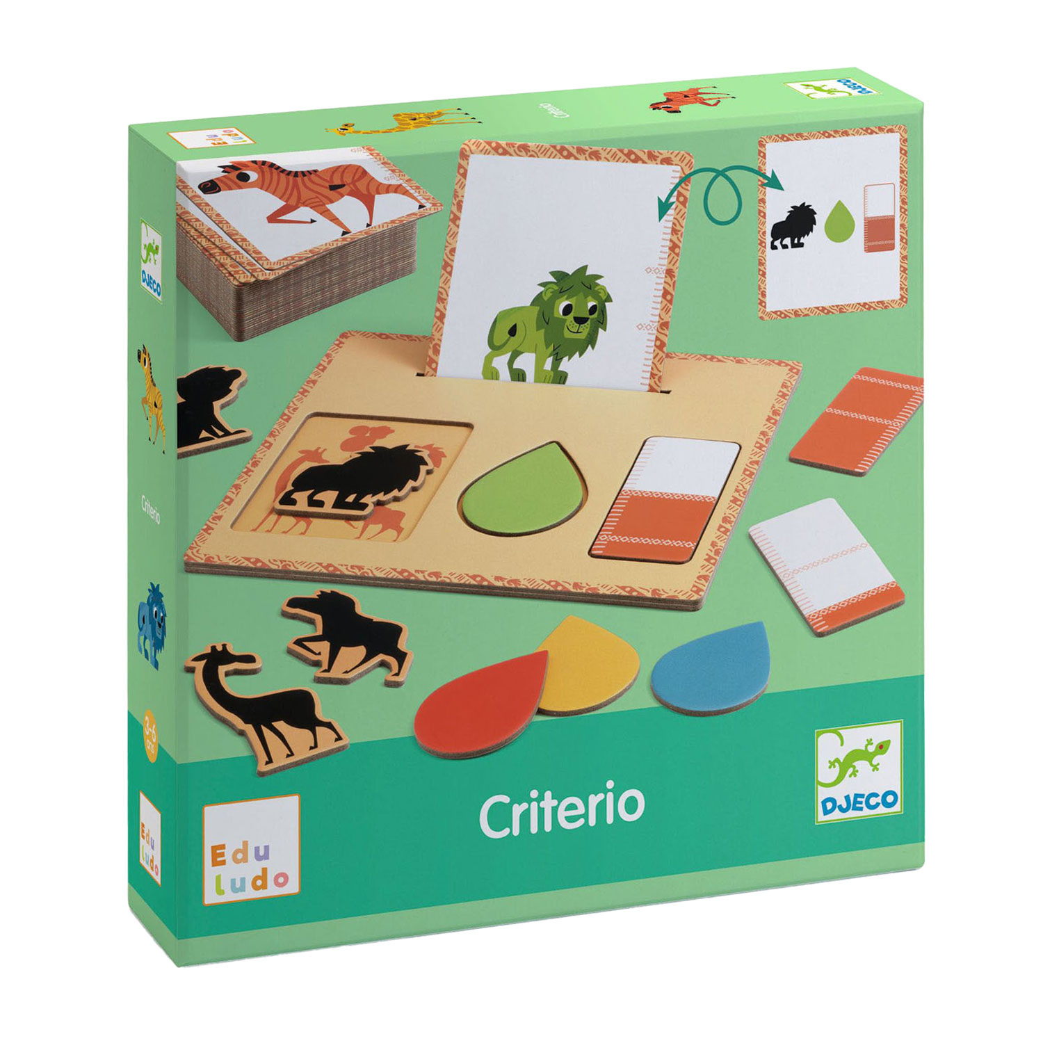 Djeco Criterio Dieren en Kleuren Herkennen Spel