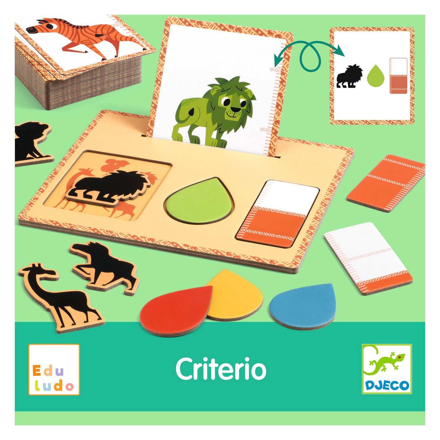 Djeco Criterio Dieren en Kleuren Herkennen Spel