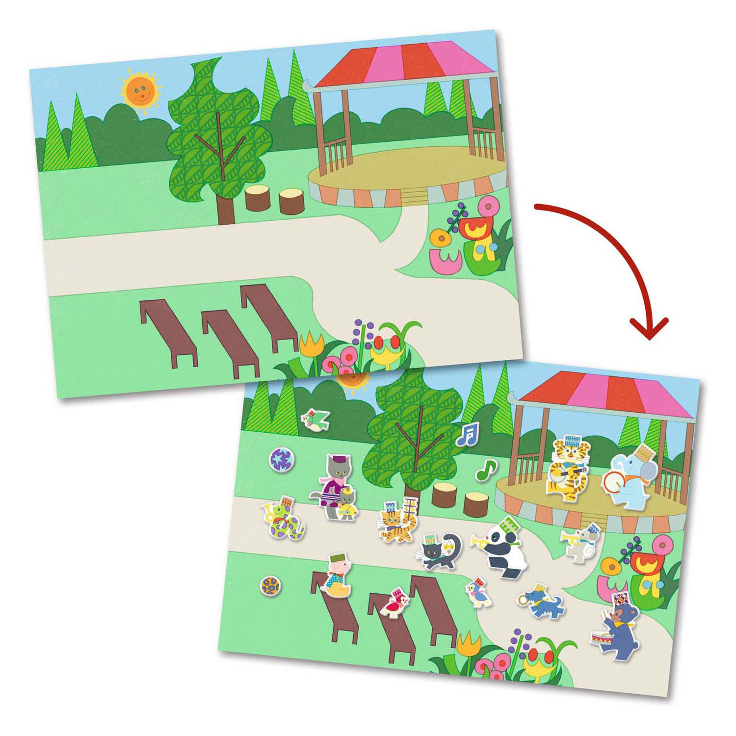 Djeco Sticker-Set Fanfare